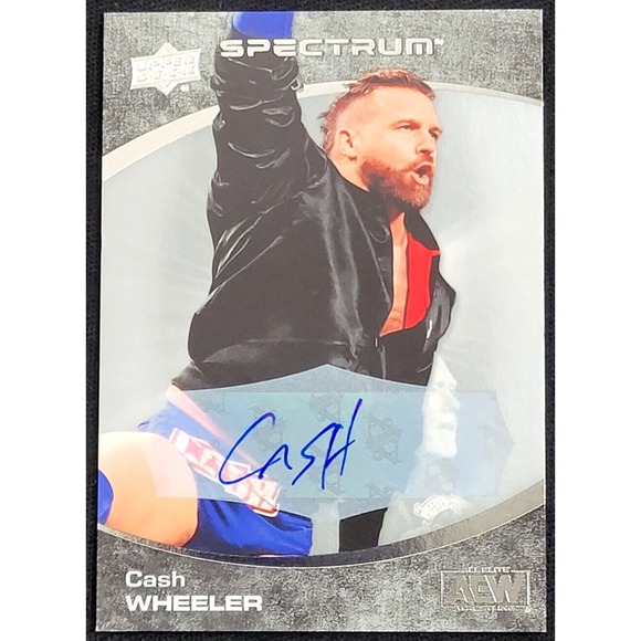 2021 UPPER DECK AEW SPECTRUM CASH WHEELER AUTO AUTOGRAPH...